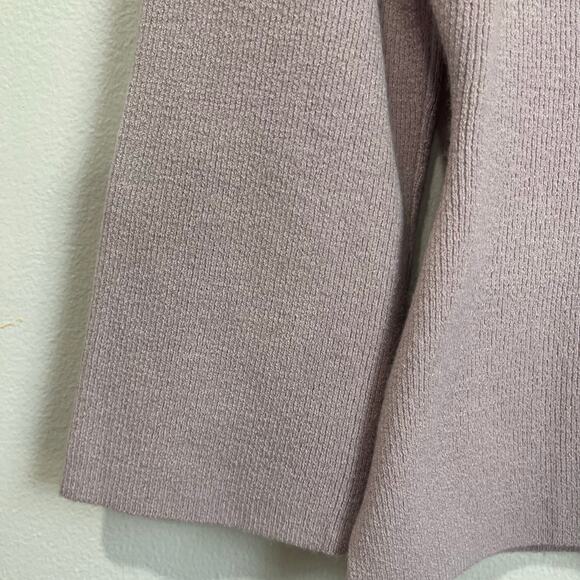 The Limited Y2K Lilac Embroidered Knit V-Neck Sweater Top Size Large - Picture 3 of 8